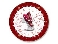 1502-1954 Тарелка Me to you RED 23см 8шт/A