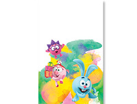 1502-2110 Скатерть п/э Смешарики Акварель 1,4х2,6м