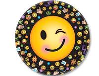 1502-2525 Тарелка Эмоции Смайлик 23см 8шт/A