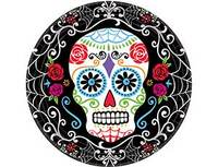 1502-2951 Тарелка HWN День Мертвых 23см 10шт/A