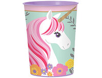 1502-3222 Стакан пласт Единорог Нежный 473мл/А