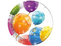 1502-3328 Тарелка Шарики сверкающие 20см 8шт/P