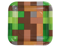 1502-3700 Тарелка TNT Party! 17см квад 8шт/A