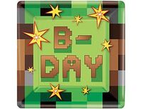 1502-3701 Тарелка TNT Party! 23см квад 8шт/A