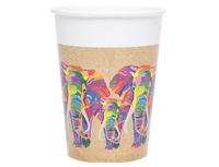 1502-4192 Стакан ЭКО Слон Радужный 200мл 8шт/P