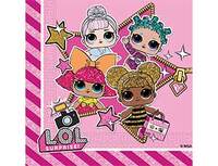1502-4208 Салфетка Куклы ЛОЛ 33см 20шт/Р
