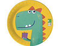 1502-4211 Тарелка ЭКО Дино Пати 23см 8шт/P