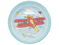 1502-4243 Тарелка бум Самолётики 17см 6шт/G