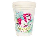 1502-4305 Стакан бум С ДР Единорог 250мл 6шт/G