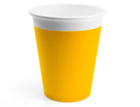 1502-4373 Стакан ЭКО Yellow 200мл 8шт/P