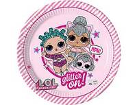 1502-4895 Тарелка ЭКО Куклы ЛОЛ 23см 8шт/P