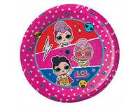 1502-4968 Набор тарелок куклы ЛОЛ диско 18см 6шт
