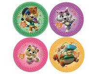 1502-5019 Тарелка 44 Котёнка 23см 8шт/A