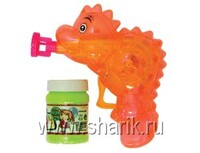 1504-0279 Игрушка с мыл пузырями Динозаврик свет/G	