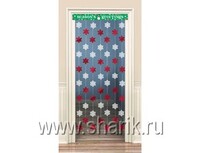 1505-0495 Украшение на дверь Снежинки/А.