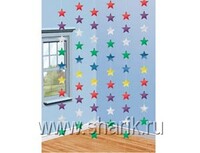 1505-0531 Гирлянда вертик Звезды мульти 2,1м 6шт/A
