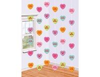 1505-1569 Гирлянда вертик Сердца Конфеты 2,1м 6штA