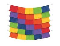 1505-1779 Гирлянда-бахрома мульти 150х25см 9шт/А