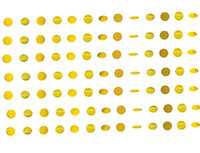 1505-1165 Гирлянда Круги Gold блеск 2,1м 6шт/A