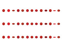 1505-1183 Гирлянда Круги Appl Red блеск 2,1м 6шт/A