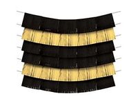 1505-1774 Гирлянда-бахрома Black&Gold150х25см9шт/А