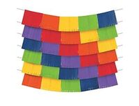 1505-1780 Гирлянда-бахрома радуга 150х25см 9шт/А