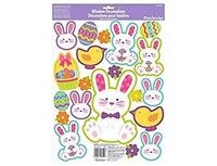 1507-1340 Наклейка на окно Кролик Пасхальный 20штА