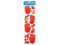 1507-1827 Наклейка гелевая на окно Рука кровавая/G