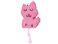 1507-2050 Пиньята Кошка розовая с лентами