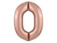1207-4891 Р ЦИФРА 0 40" Металлик Rose Gold