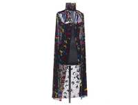 1508-0373 Плащ HWN черный/радужный 120см/G