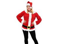1508-0393 Костюм взросл НГ Санта Клаус универс/G