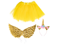 1508-0722 Костюм карнав дет Единорог золот/желтG