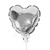 Y Шар самодув Сердце Silver 15см