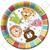 F 23см Тарелки бумажные ламинированные Веселый зоопарк 6шт F 23см Тарелки бумажные ламинированные Веселый зоопарк 6шт