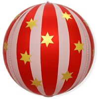 1209-0564 К 3D СФЕРА 25" Звезды золото красный