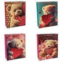 1509-1732 Пакет подар тис Мишки Love микс 26х32