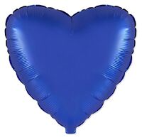 1204-1851 Ф Б/РИС 18" СЕРДЦЕ Cobalt Blue
