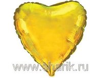 1204-0071 Ф Б/РИС 4" СЕРДЦЕ Металлик Gold(FM)