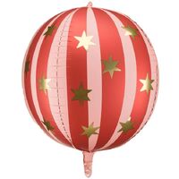 1209-0571 ПД 3D СФЕРА 20" Арбуз со звездами Red