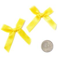 1509-2752 Бантик атласный 3,5см желтый
