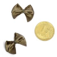 1509-2767 Бантик атласный 1см серый