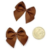 1509-2773 Бантик атласный 1,5см шоколадный