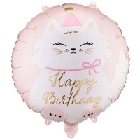 1202-4427 ПД 18" Киска HAPPY BIRTHDAY