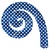 K Спираль ROYAL BLUE в горошек 14 K Спираль ROYAL BLUE в горошек 14