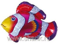 1206-0220 Ф М/ФИГУРА/3 Рыба пестрая красная(FM)
