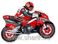1206-0358 Ф М/ФИГУРА/3 Мотоциклист красный/FM