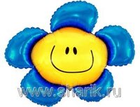 1206-0394 Ф М/ФИГУРА/3 Цветок синий/FM