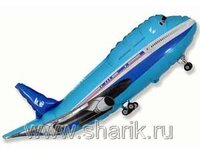 1206-0450 Ф М/ФИГУРА/3 Самолет синий/FM