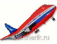 1206-0451 Ф М/ФИГУРА/3 Самолет красный/FM